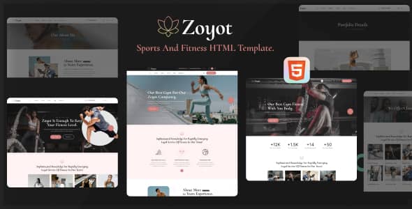 Zoyot Nulled - Sports and Fitness HTML Template