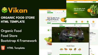 Vikan Nulled - Organic Food Store HTML Template