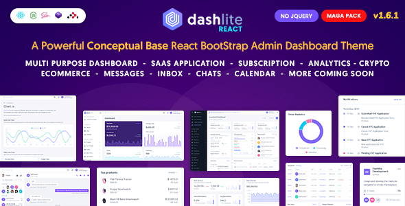 DashLite v1.6.1 Nulled - React Admin Dashboard Template