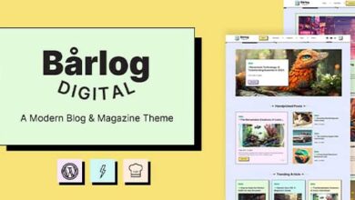 Barlog v1.1 Nulled - A Modern Blog & Magazine Theme