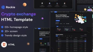 Rockie Nulled - Crypto Exchange HTML Template