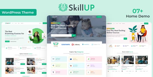 SkillUp v1.0.15 Nulled - Online Education WordPress Theme