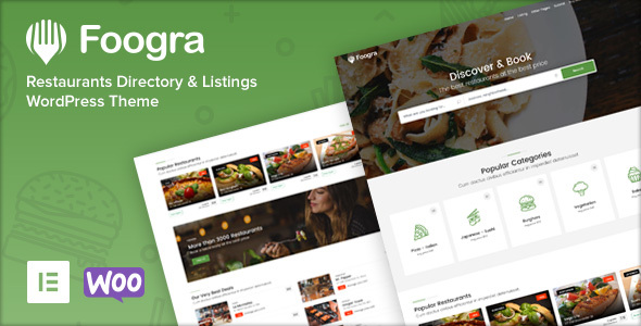 Foogra v1.0.14 Nulled - Restaurants Directory & Listings WordPress Theme