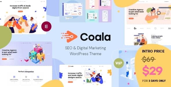 Coala v1.0 Nulled - SEO & Digital Marketing WordPress Theme