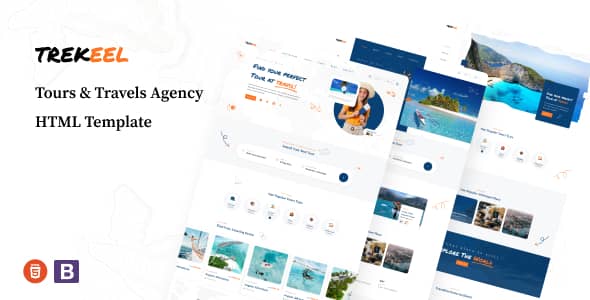 Trekee Nulled - Tours & Travels Agency HTML Template
