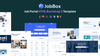 JobBox v4.1 Nulled - Job Portal + Admin HTML Bootstrap 5 Template