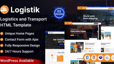 Logistik Nulled - Transport & Logistics HTML Template