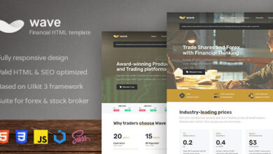 Wave Nulled - Finance and Investment HTML Template