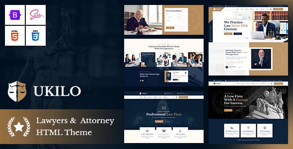 Ukilo Nulled - Lawyers And Attorney HTML5 Template
