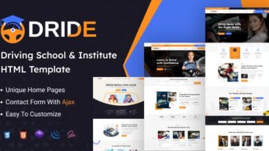 Dride Nulled - Driving School & Courses HTML Template