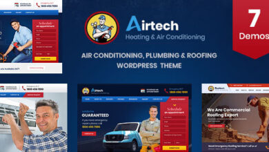 Airtech v3.4 Nulled - Plumber HVAC and Repair theme