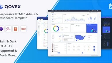 Qovex v2.2.0 Nulled - Admin & Dashboard Template