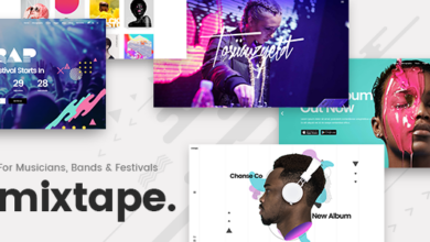 Mixtape v2.1 Nulled - Music Theme for Artists, Bands, and Festivals