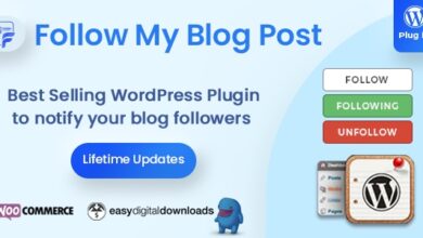 Follow My Blog Post WordPress Plugin v2.2.0 Free