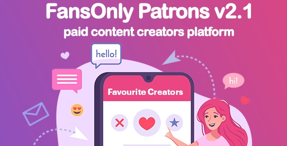 PHP FansOnly Patrons v2.3 Nulled - Paid Content Creators Platform