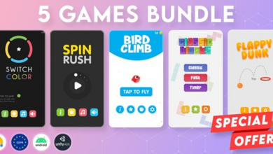 BUNDLE 5 GAMES | Admob + GDPR + Unity Free