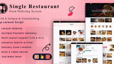 Single Restaurant v9.0 Nulled - Laravel Website & Admin Panel
