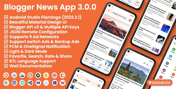 Blogger News App v3.0.0 Nulled - Blogger API