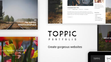 TopPic v4.2 Nulled - Portfolio Photography Theme