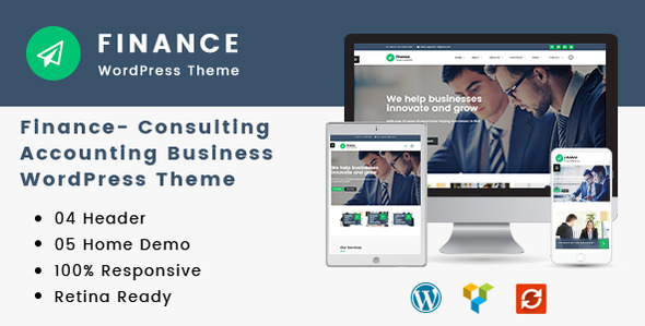 Finance v1.4.7 Nulled - Consulting, Accounting WordPress Theme