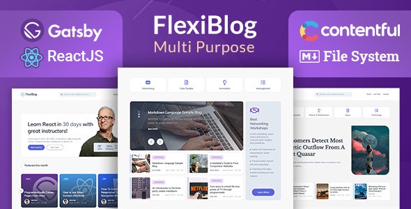 FlexiBlog v4.0.0 Nulled - React Gatsby Multipurpose Blog Theme