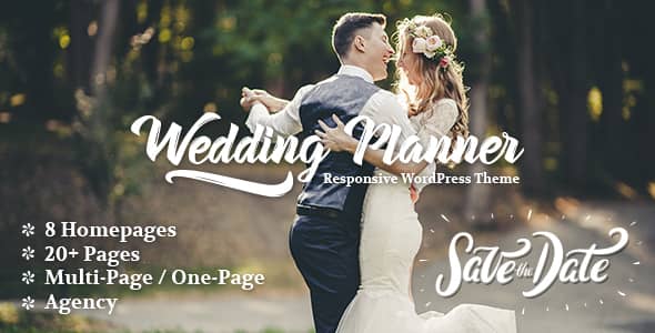 Wedding Planner v5.7 Nulled - Responsive WordPress Theme