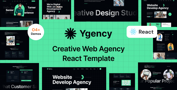 Ygency Nulled - Web Design Agency React NextJs Template
