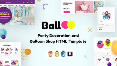 Balloo Nulled - Party Decoration and Balloon Shop HTML Template