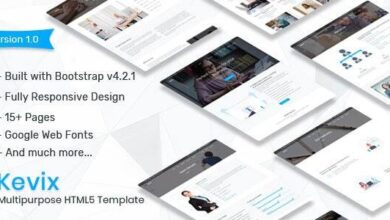 Kevix Nulled - Responsive Multipurpose Template