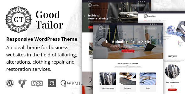 Good Tailor v1.5.13 Nulled - Fashion & Tailoring Services WordPress Theme
