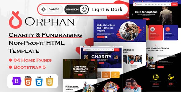 Orphan Nulled - Charity and Fundraising Non-Profit HTML Template