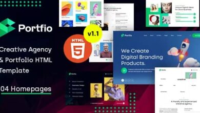 Portfio v1.1 Nulled - Creative Agency & Portfolio HTML Template