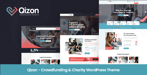 Qizon v1.0.1 Nulled - Crowdfunding & Charity WordPress Theme