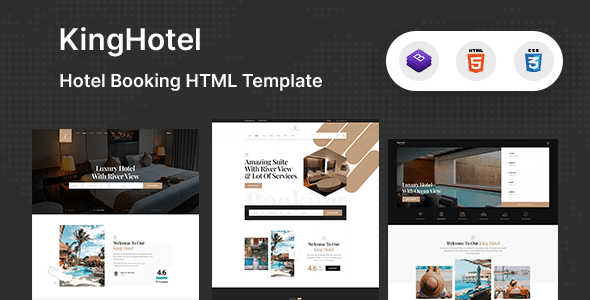 KingHo Nulled - Hotel Booking HTML Template