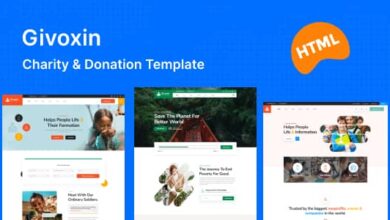 Givoxin Nulled - Fundraising & Charity HTML Template