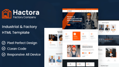 Hactora Nulled - Industry & Factory HTML Template