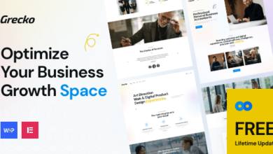 Grecko v5.0 Nulled - Multipurpose Business WordPress Theme with Clean Design