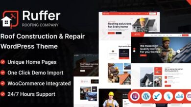Ruffer v1.0 Nulled - Roof Construction & Repair WordPress Theme