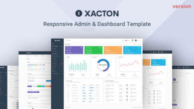 Xacton Nulled - Admin & Dashboard Template