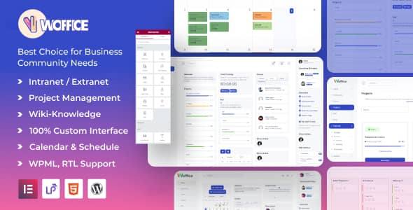 Woffice v5.2.0 Nulled - Intranet/Extranet WordPress Theme