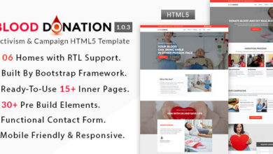 Blood Donation Nulled - Activism & Campaign HTML5 Template