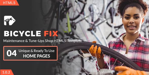 Bicycle Fix Nulled - Maintenance and Tune-Ups Shop HTML5 Template