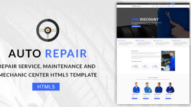 Auto Repair Nulled - Maintenance and Mechanic Center HTML5 Template