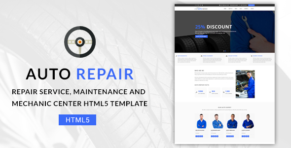 Auto Repair Nulled - Maintenance and Mechanic Center HTML5 Template
