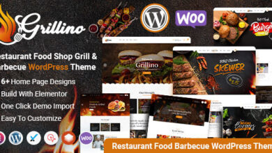 Grillino v1.4 Nulled - Grill & Restaurant Shop WordPress Theme