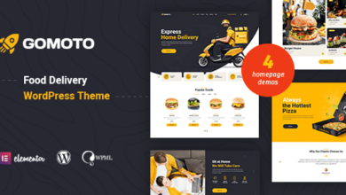 Gomoto v1.3.5 Nulled - Food Delivery & Medical Supplies WordPress Theme