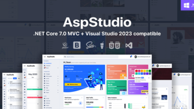 AspStudio v4.1 Nulled - ASP.NET Core 7.0 MVC Bootstrap 5 Admin Template
