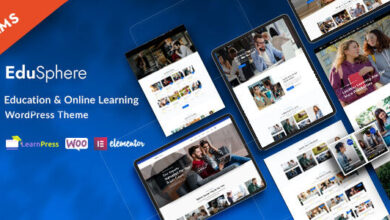EduSphere v1.5.0 Nulled - Education & Online Learning WordPress Theme
