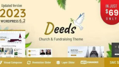 Deeds v9.3 Nulled - Best Responsive Nonprofit Church WordPress Theme