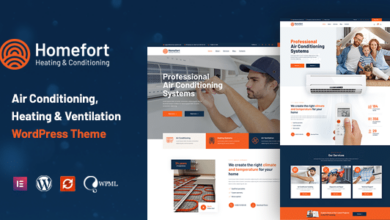 Homefort v1.1.2 Nulled - Air Conditioning & Heating WordPress Theme + RTL